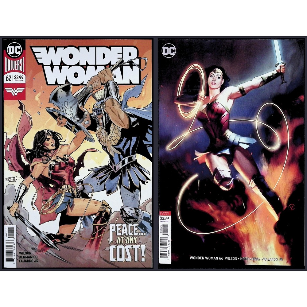 Wonder Woman 2X Comic Lot #62 66 Terry Dodson Kalvachev Variant DC